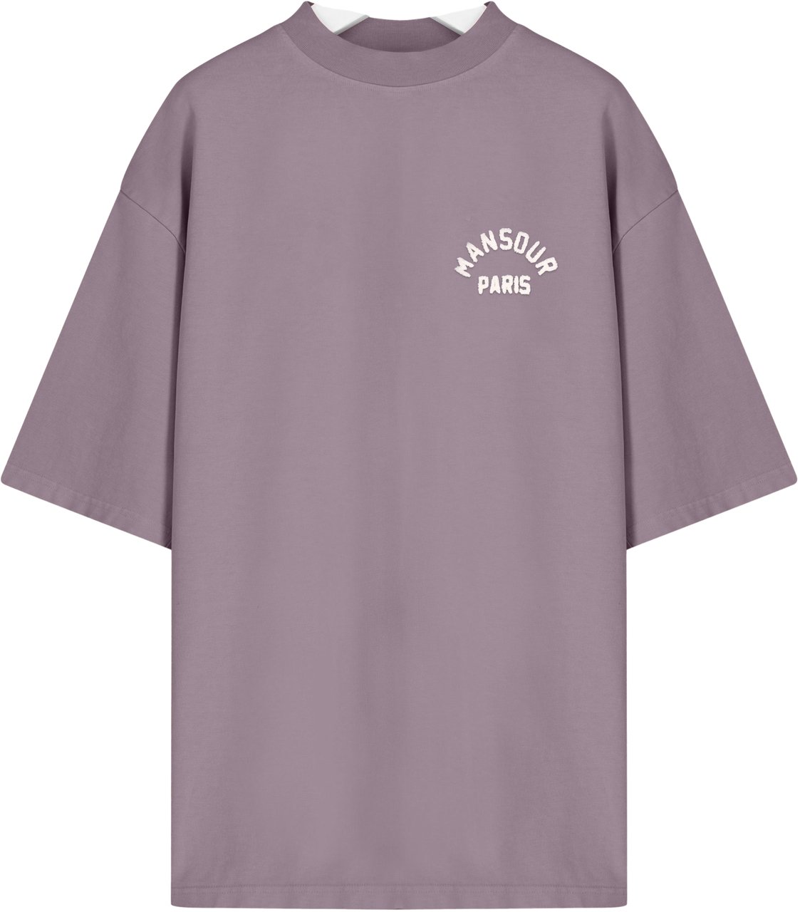 Mansour Paris College T-shirt Nirvana Paars