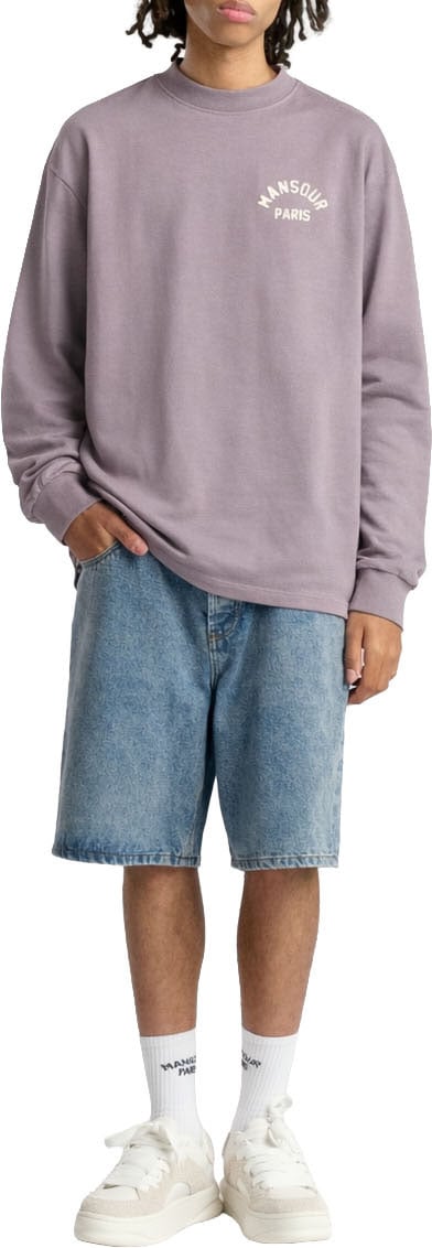 Mansour Paris College Longsleeve Nirvana Paars