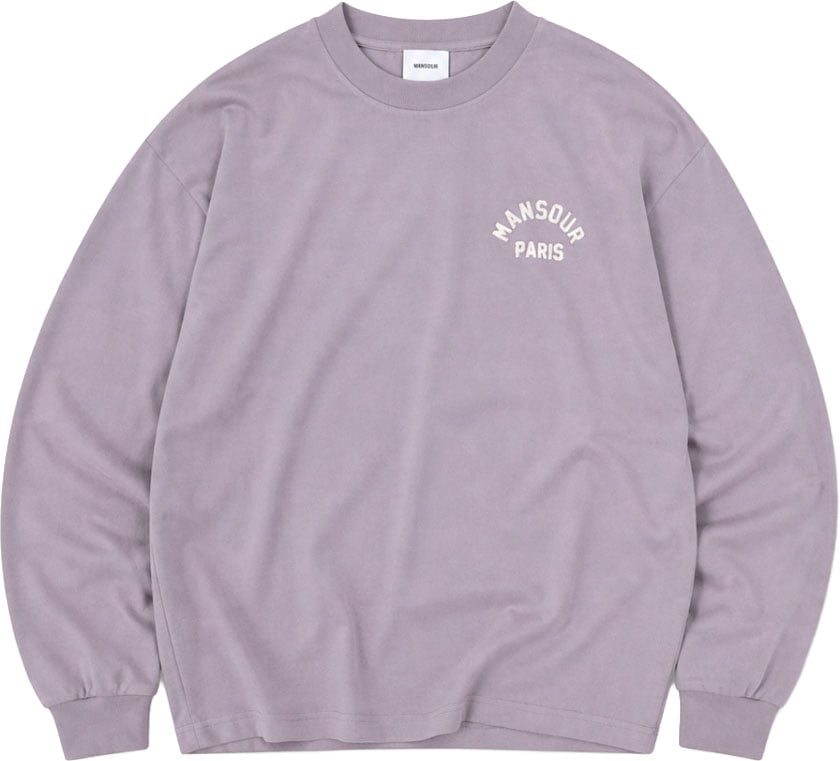 Mansour Paris College Longsleeve Nirvana Paars