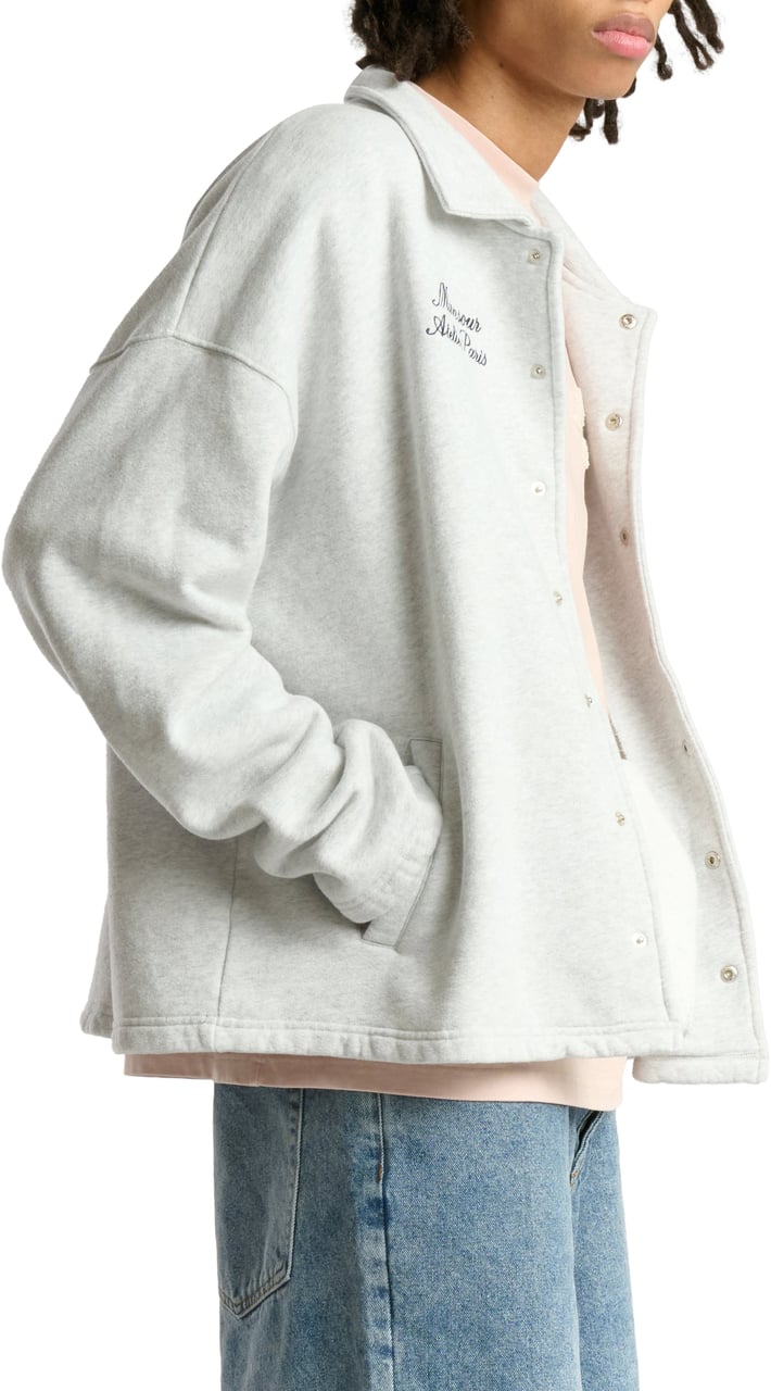 Mansour Coach Jacket Heather Grey Grijs