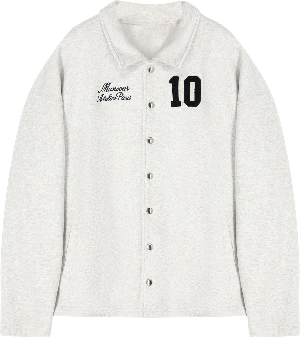 Mansour Coach Jacket Heather Grey Grijs