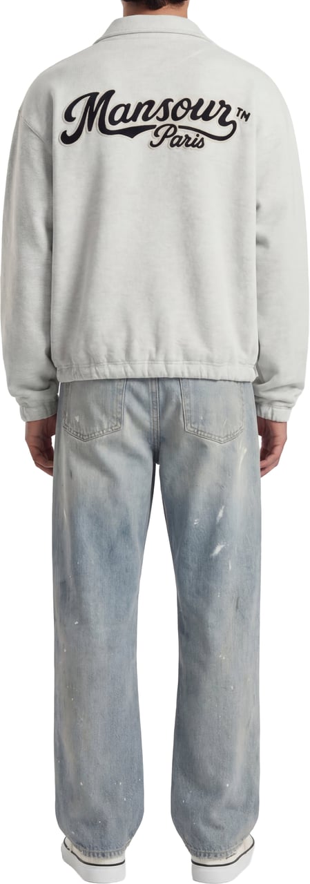Mansour Coach Jacket Heather Grey Grijs