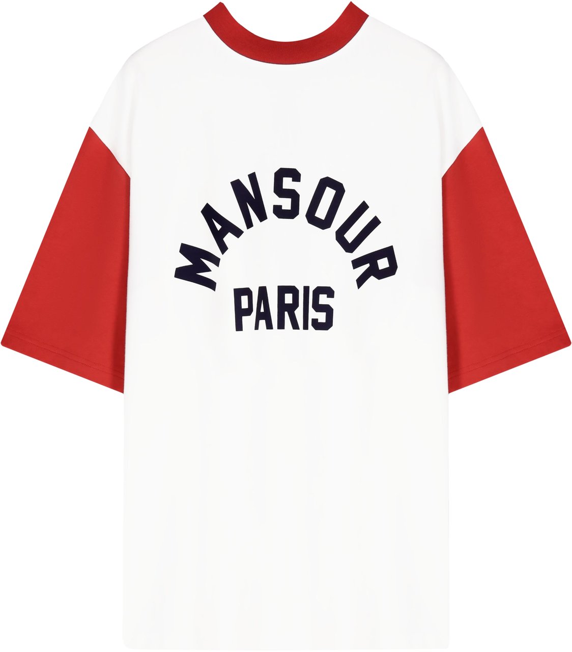 Mansour Paris College T-shirt American Red Rood
