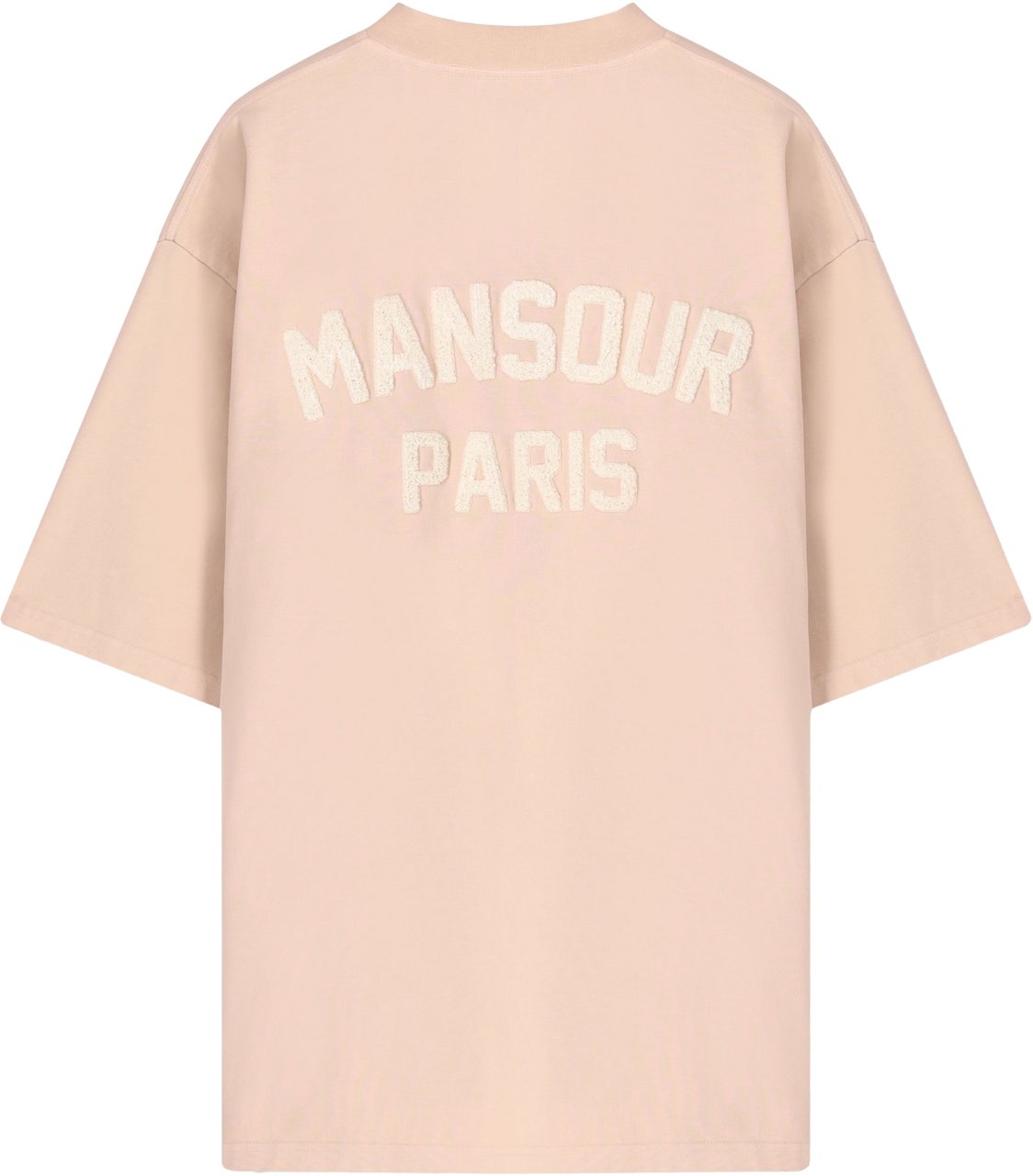 Mansour Paris College T-shirt Dusty Pink Roze