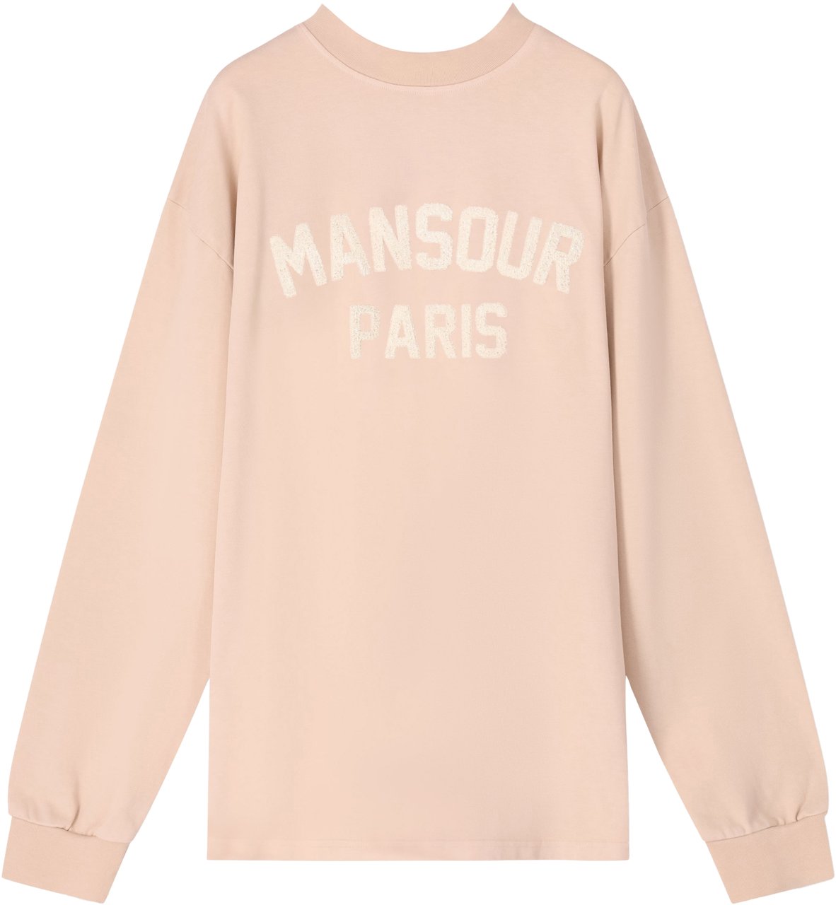 Mansour Paris College Longsleeve Dusty Pink Roze