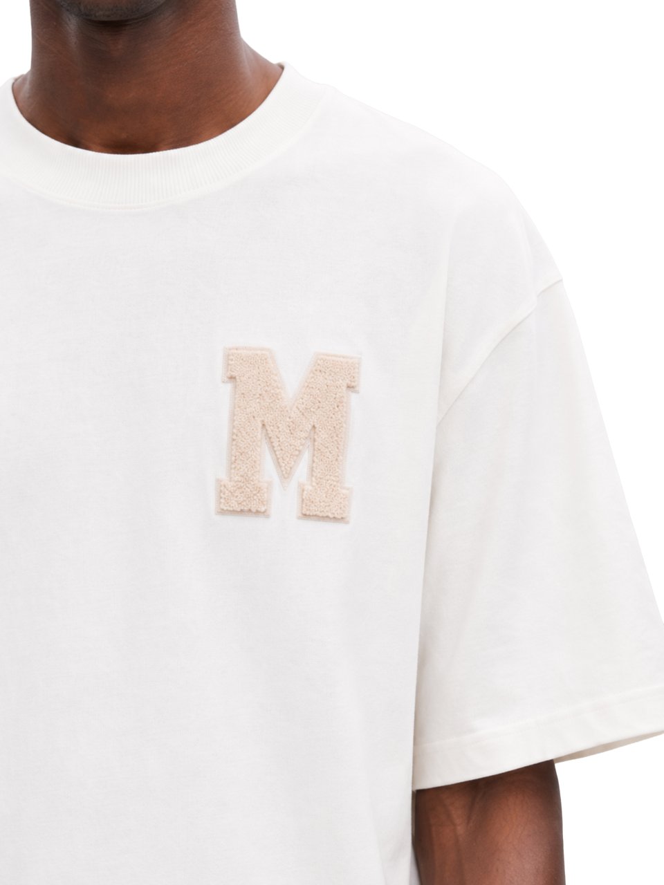 Mansour M Patch T-shirt Marshmellow Wit