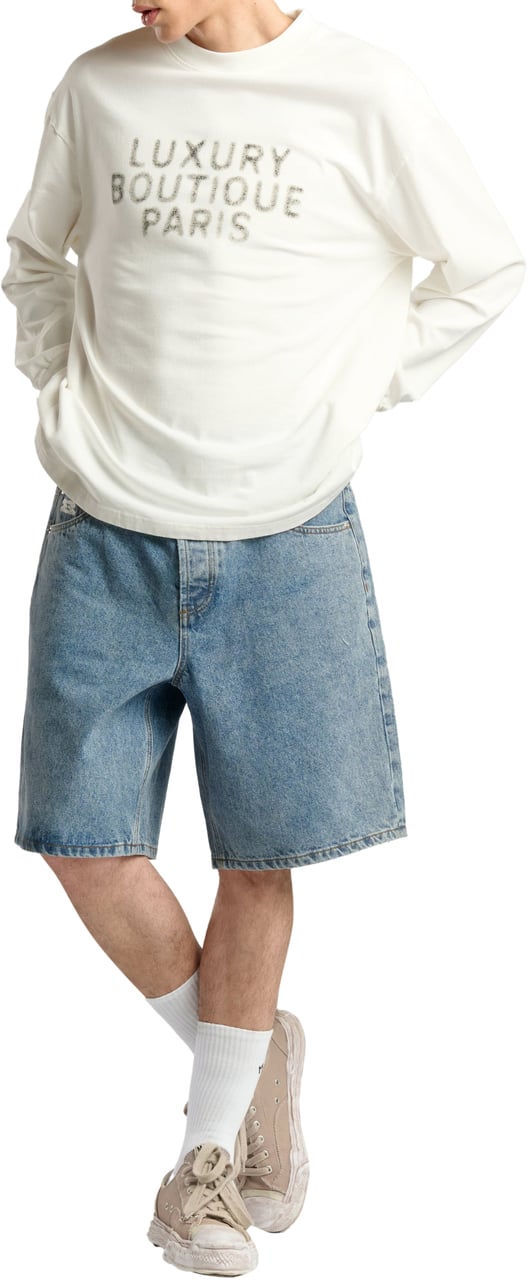 Mansour Luxury Boutique Longsleeve Vintage White Wit