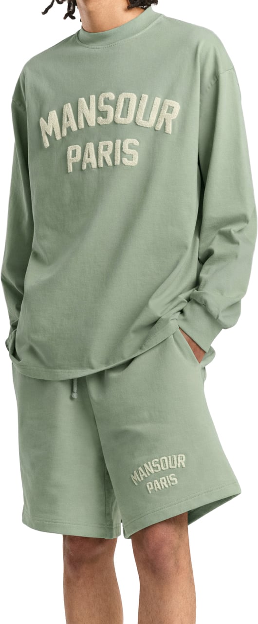 Mansour Paris College Short Green Milieu Groen