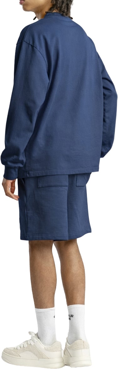 Mansour Paris College Short Bariton Blue Blauw