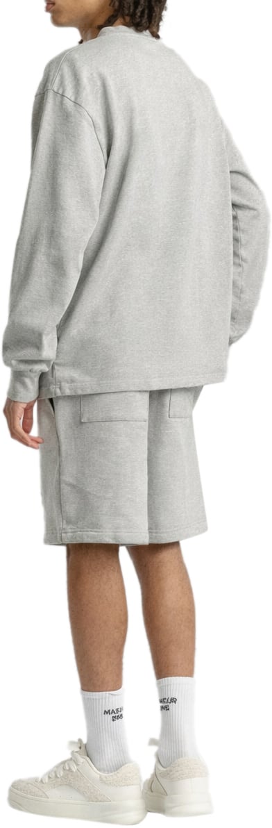 Mansour Paris College Short Heather Grey Grijs