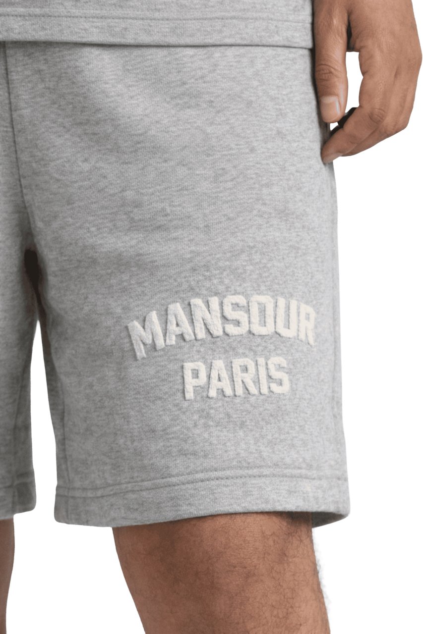 Mansour Paris College Short Heather Grey Grijs