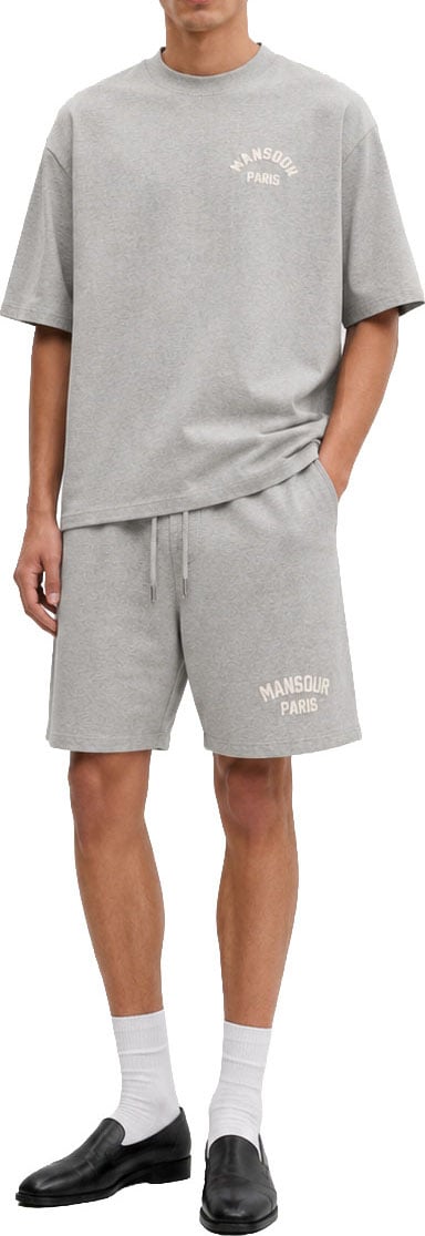 Mansour Paris College Short Heather Grey Grijs
