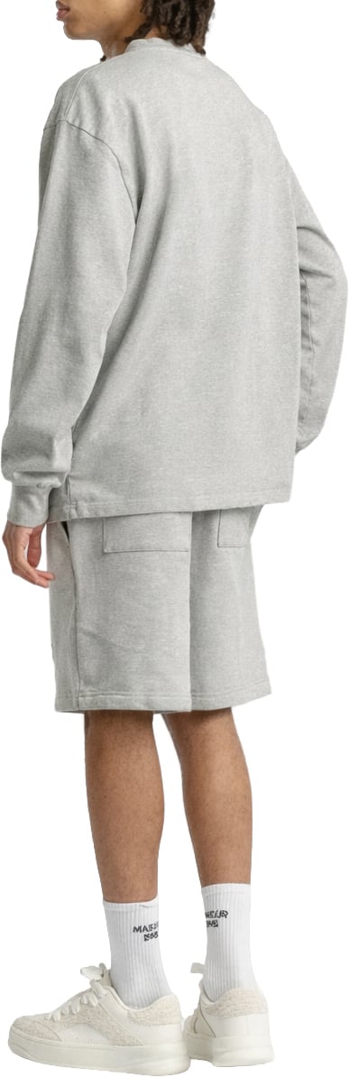Mansour Paris College Short Heather Grey Grijs