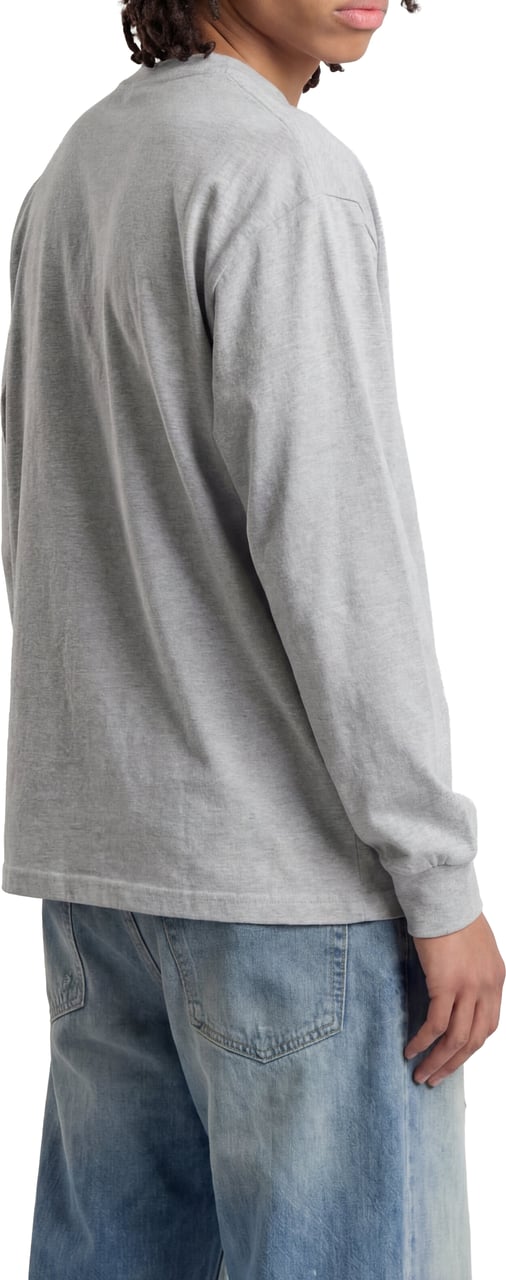 Mansour Paris College Longsleeve Heather Grey Grijs