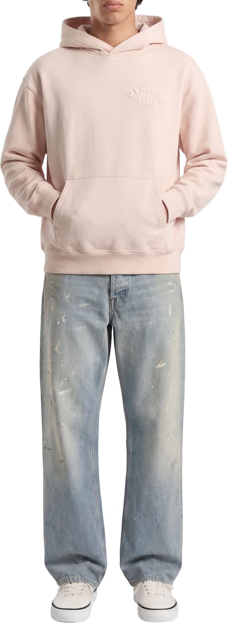 Mansour Paris College Hoodie Dusty Pink Roze