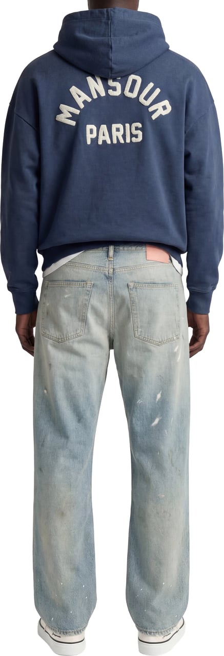 Mansour Paris College Hoodie Bariton Blue Blauw
