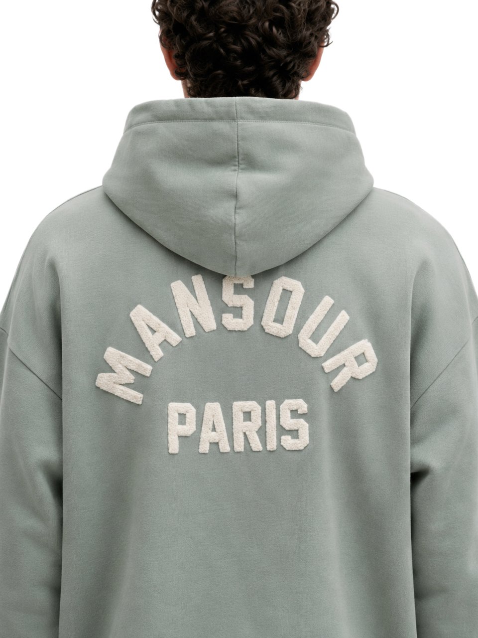 Mansour Paris College Hoodie Green Milieu Groen
