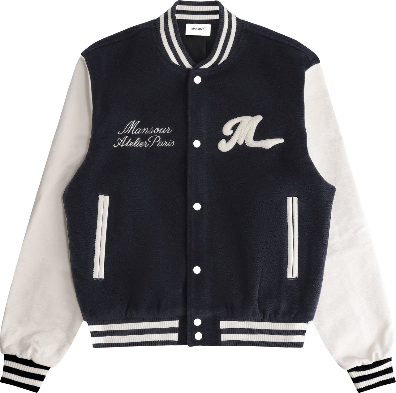 Mansour College Varsity Jacket Navy Blauw