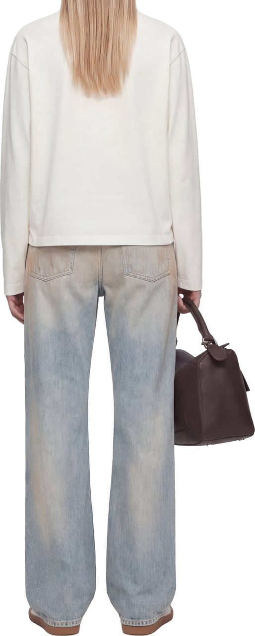 Mansour Luxury Boutique Longsleeve Vintage White Wit