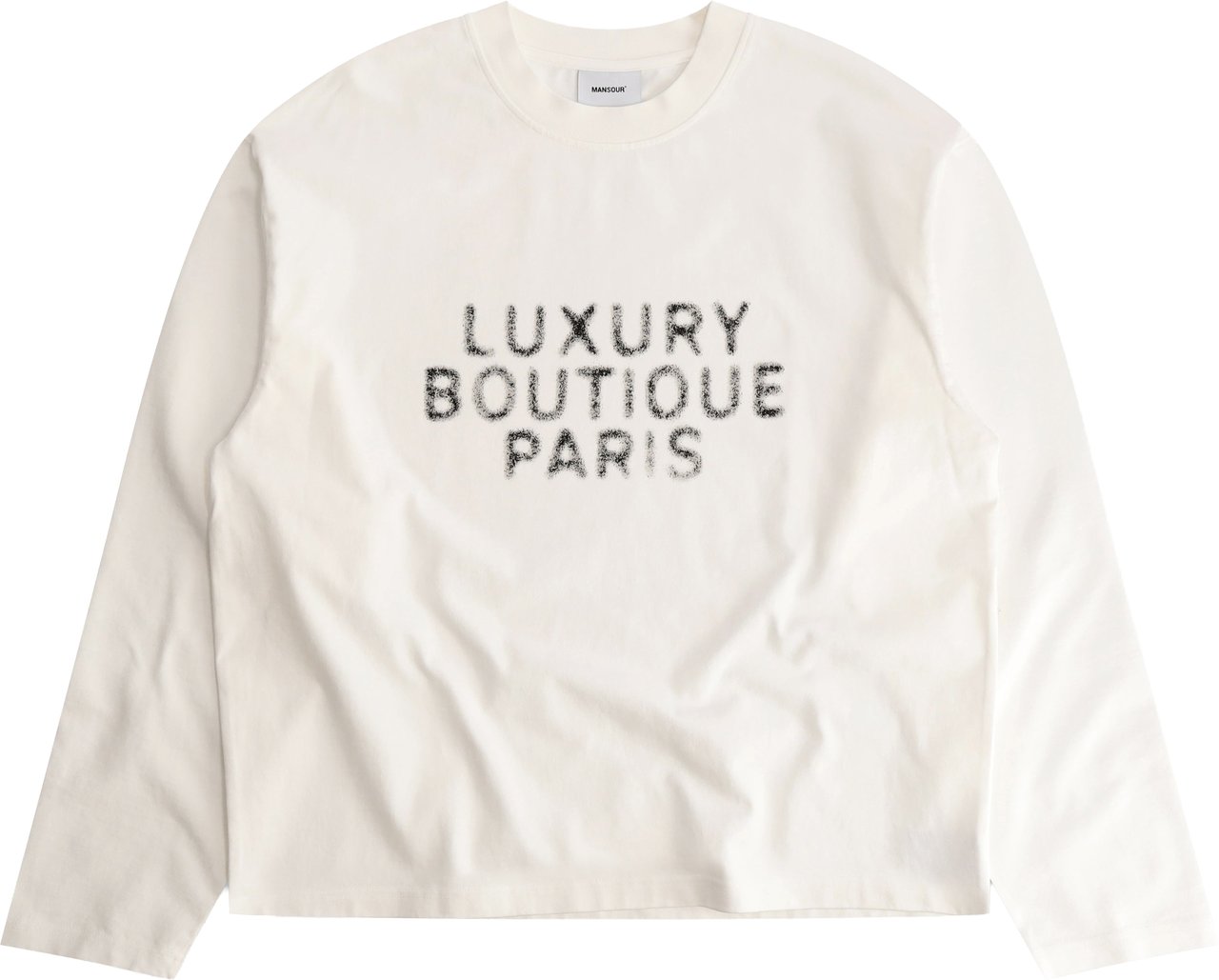 Mansour Luxury Boutique Longsleeve Vintage White Wit