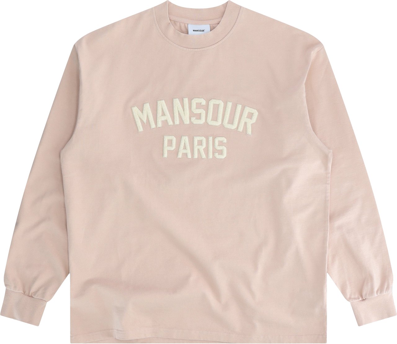 Mansour Paris College Longsleeve Dusty Pink Roze