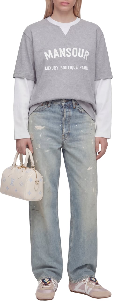 Mansour Double Sleeved Longsleeve Heather Grey Grijs