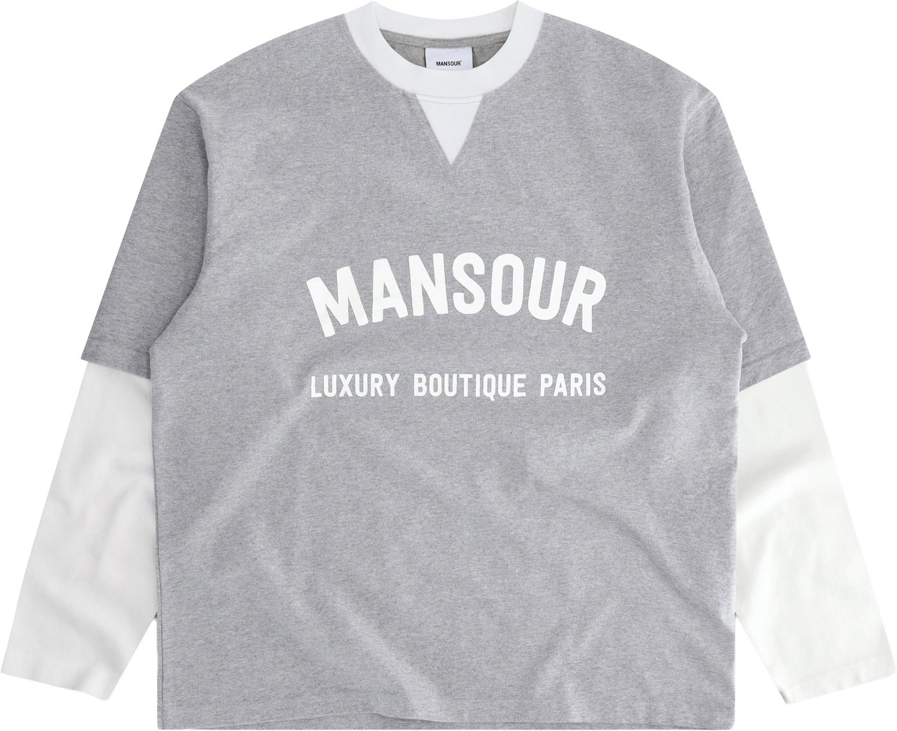 Mansour Double Sleeved Longsleeve Heather Grey Grijs