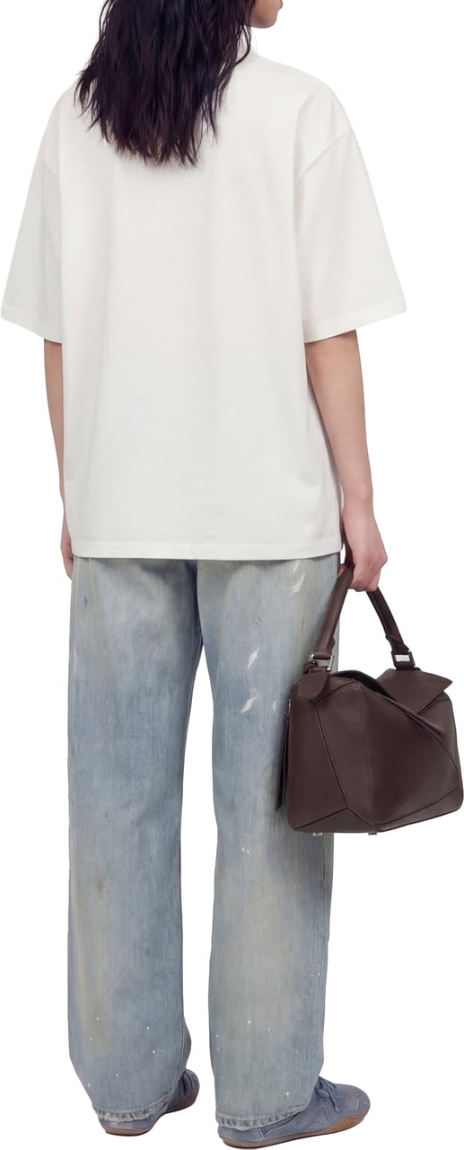 Mansour M Patch T-shirt Marshmellow Wit