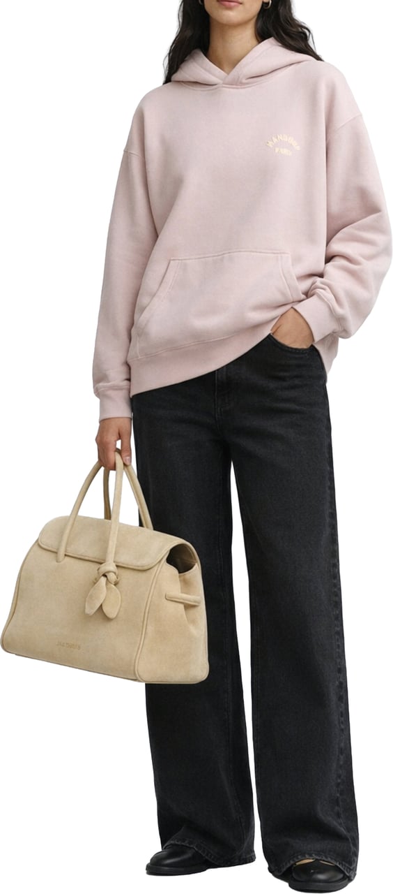 Mansour Paris College Hoodie Dusty Pink Roze