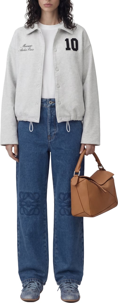 Mansour Coach Jacket Heather Grey Grijs