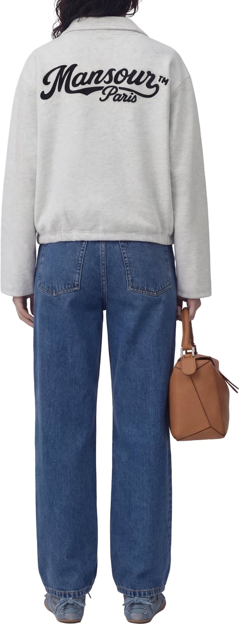 Mansour Coach Jacket Heather Grey Grijs