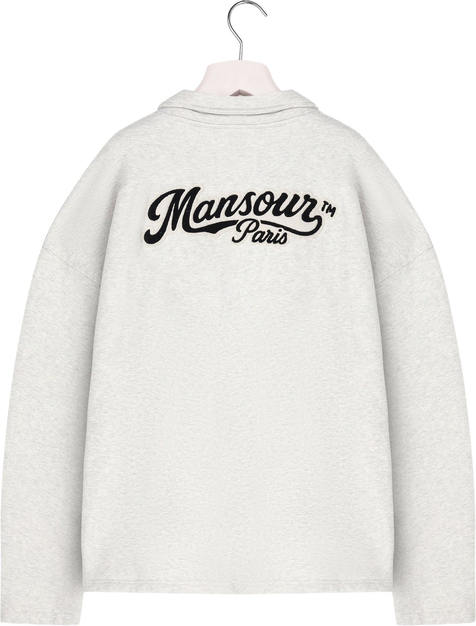 Mansour Coach Jacket Heather Grey Grijs