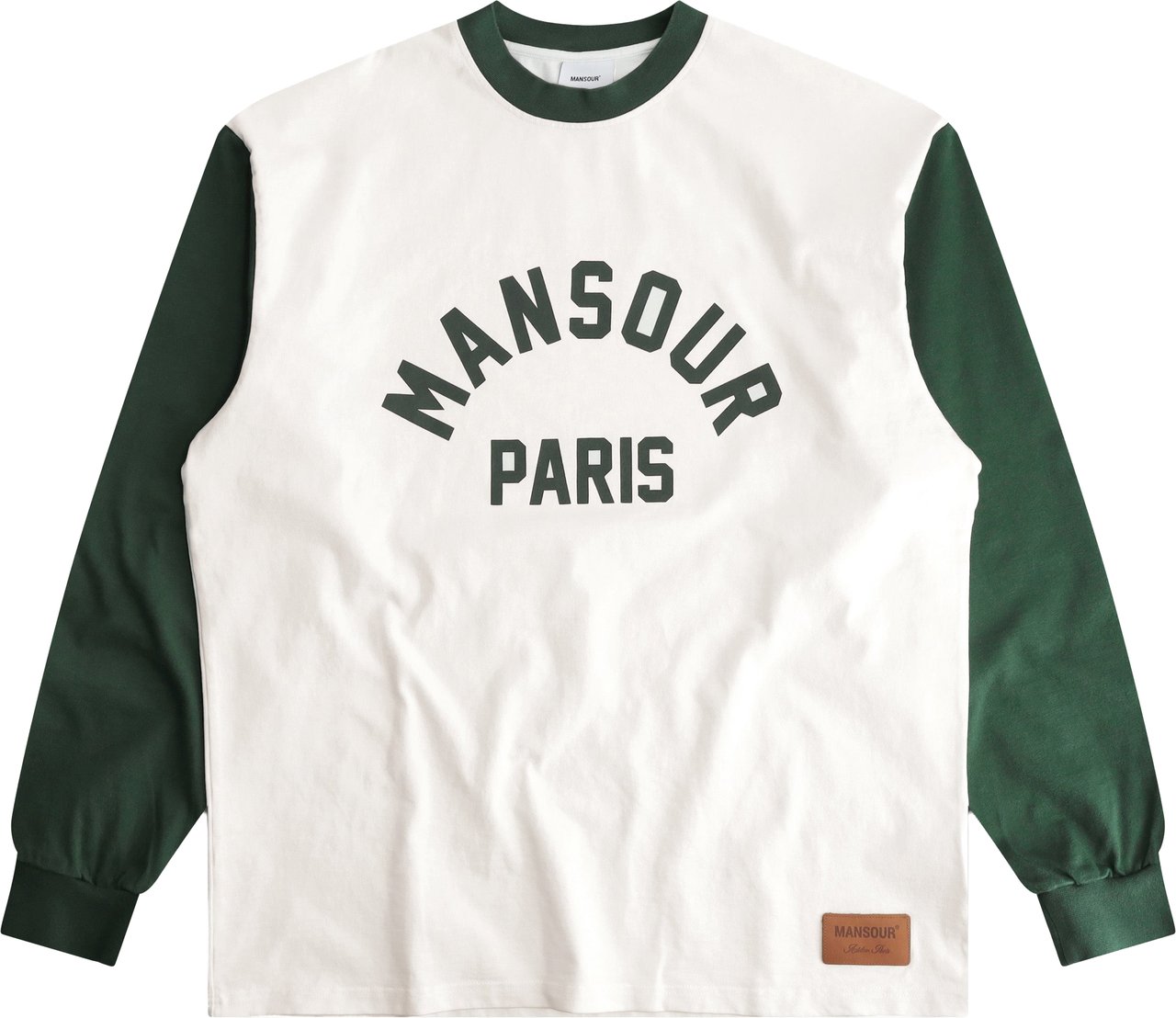 Mansour Paris College Baseball Longsleeve Wit