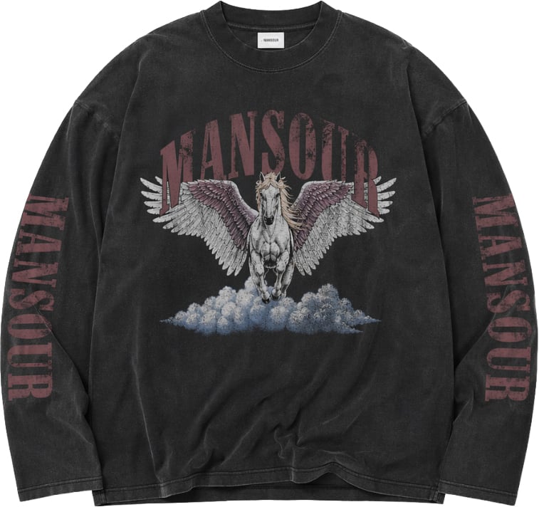 Mansour Cloud Runner Longsleeve Vintage Black Zwart