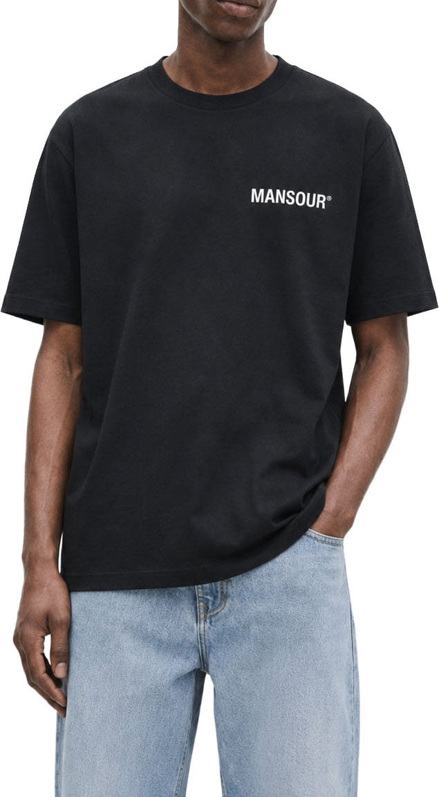 Mansour Logo Address T-shirt Black Bruin