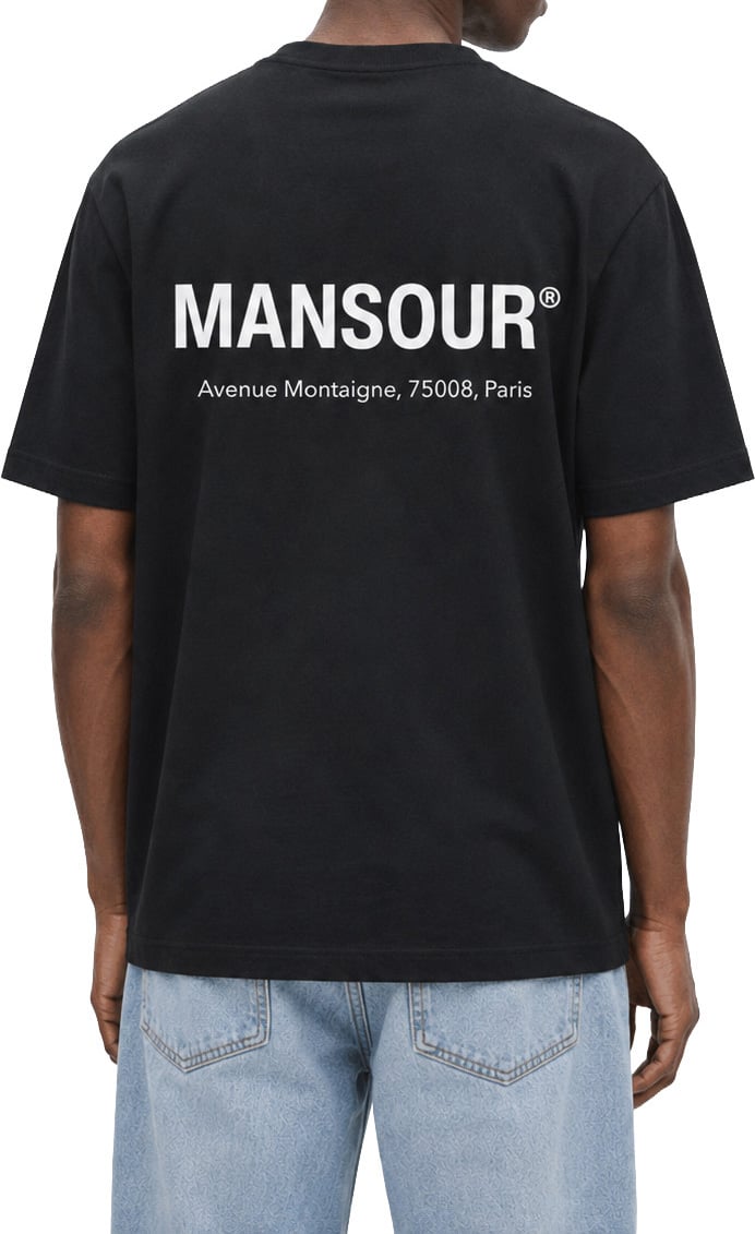 Mansour Logo Address T-shirt Black Bruin
