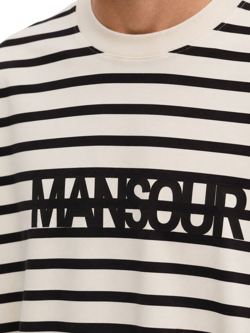 Mansour Striped Monogram Longsleeve Bruin