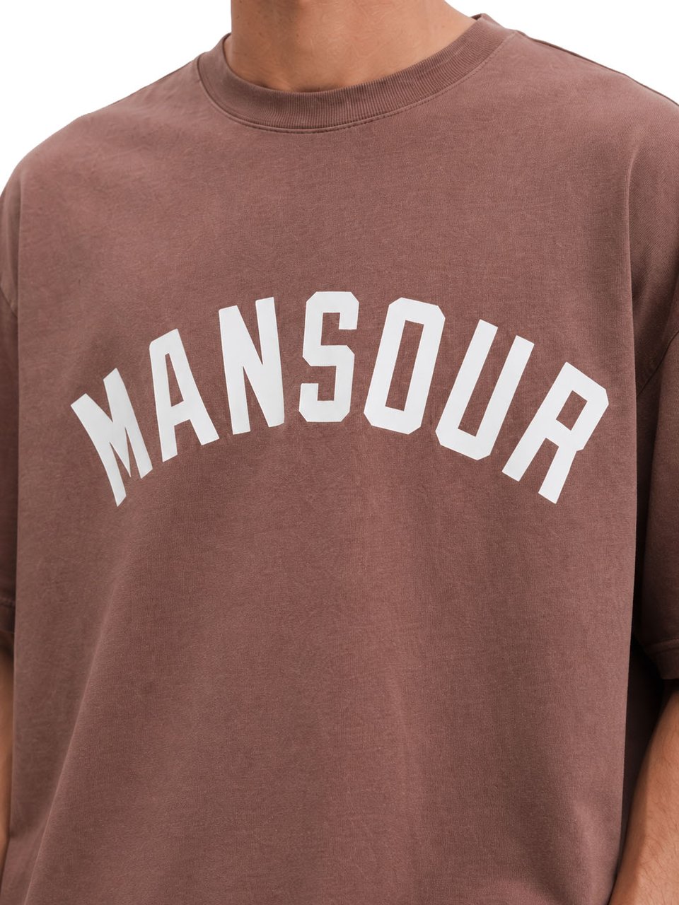 Mansour Varsity Logo T-shirt Faded Pink Bruin
