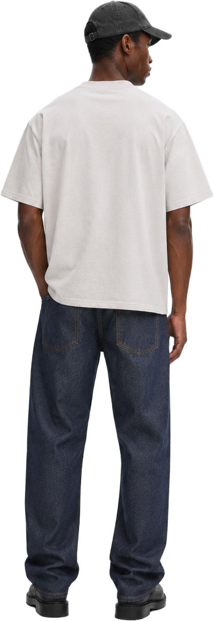 Mansour Vintage Faded Cream Arch T-shirt Bruin