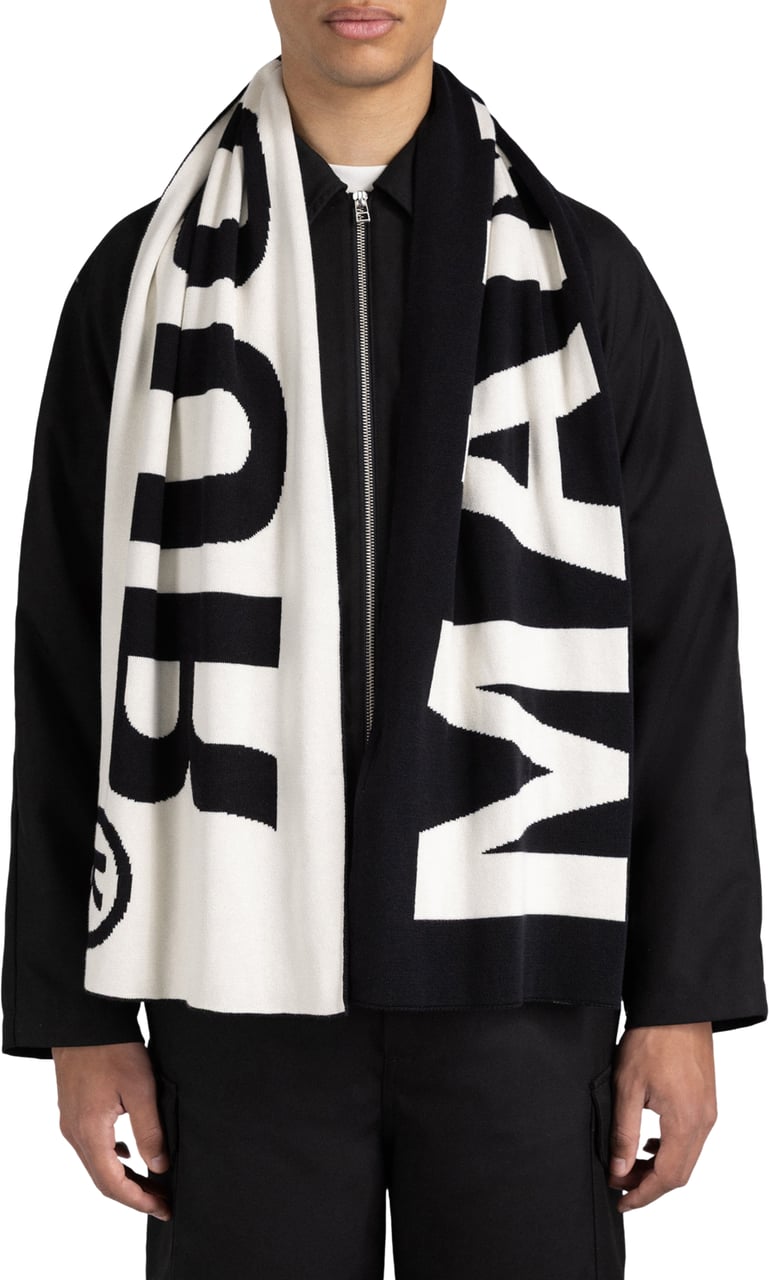 Mansour Logo scarf Zwart