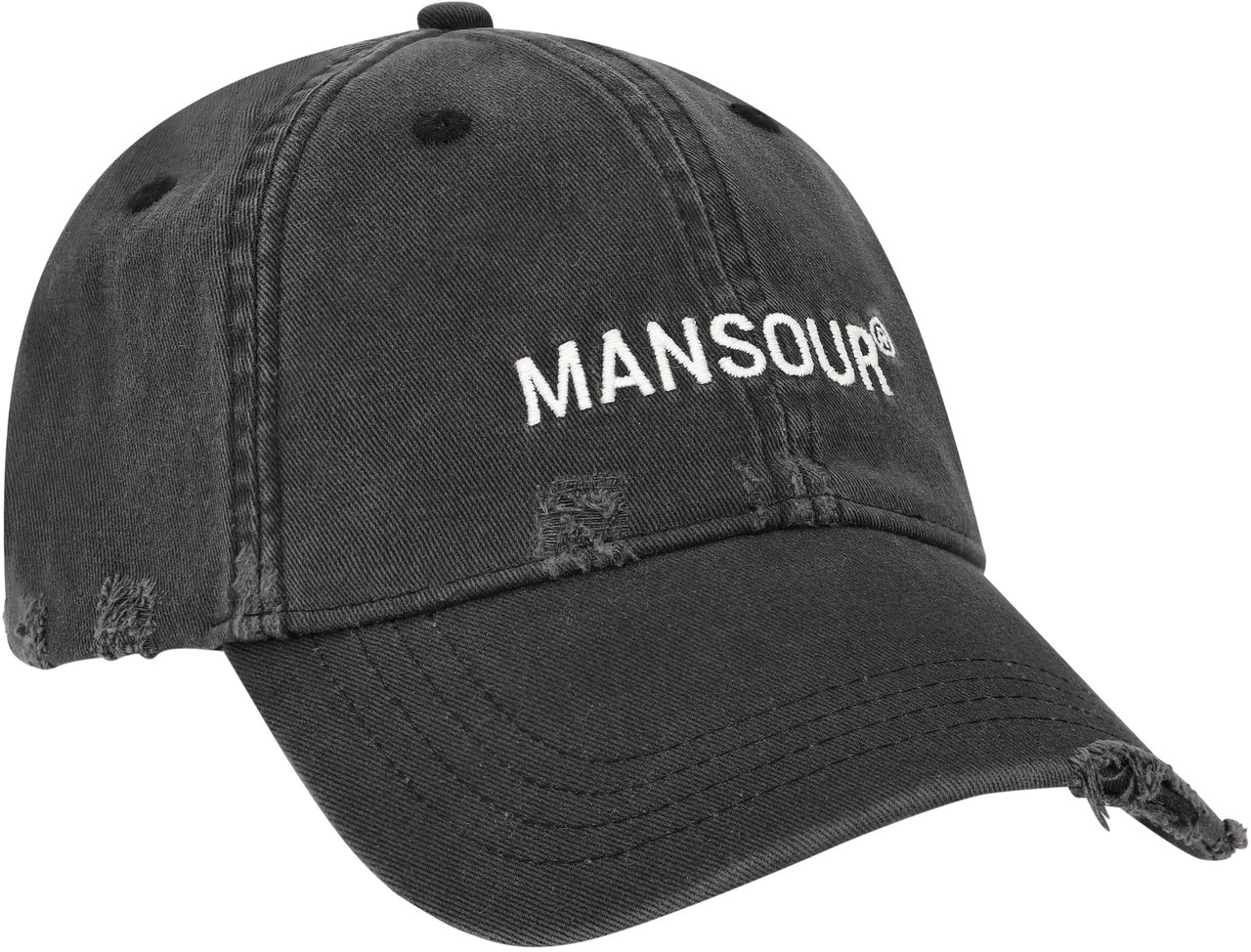 Mansour Monogram cap Zwart