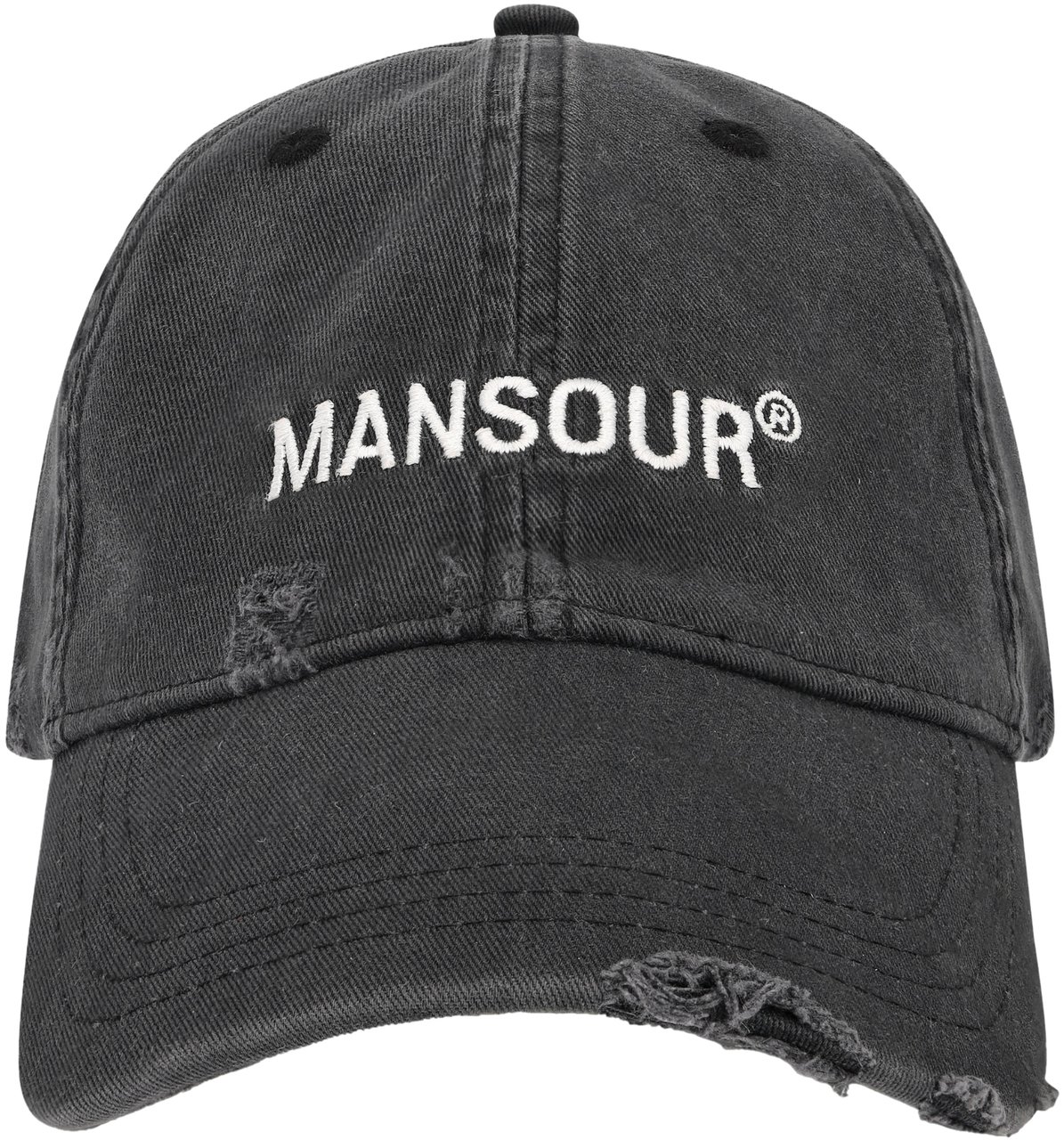 Mansour Monogram cap Zwart