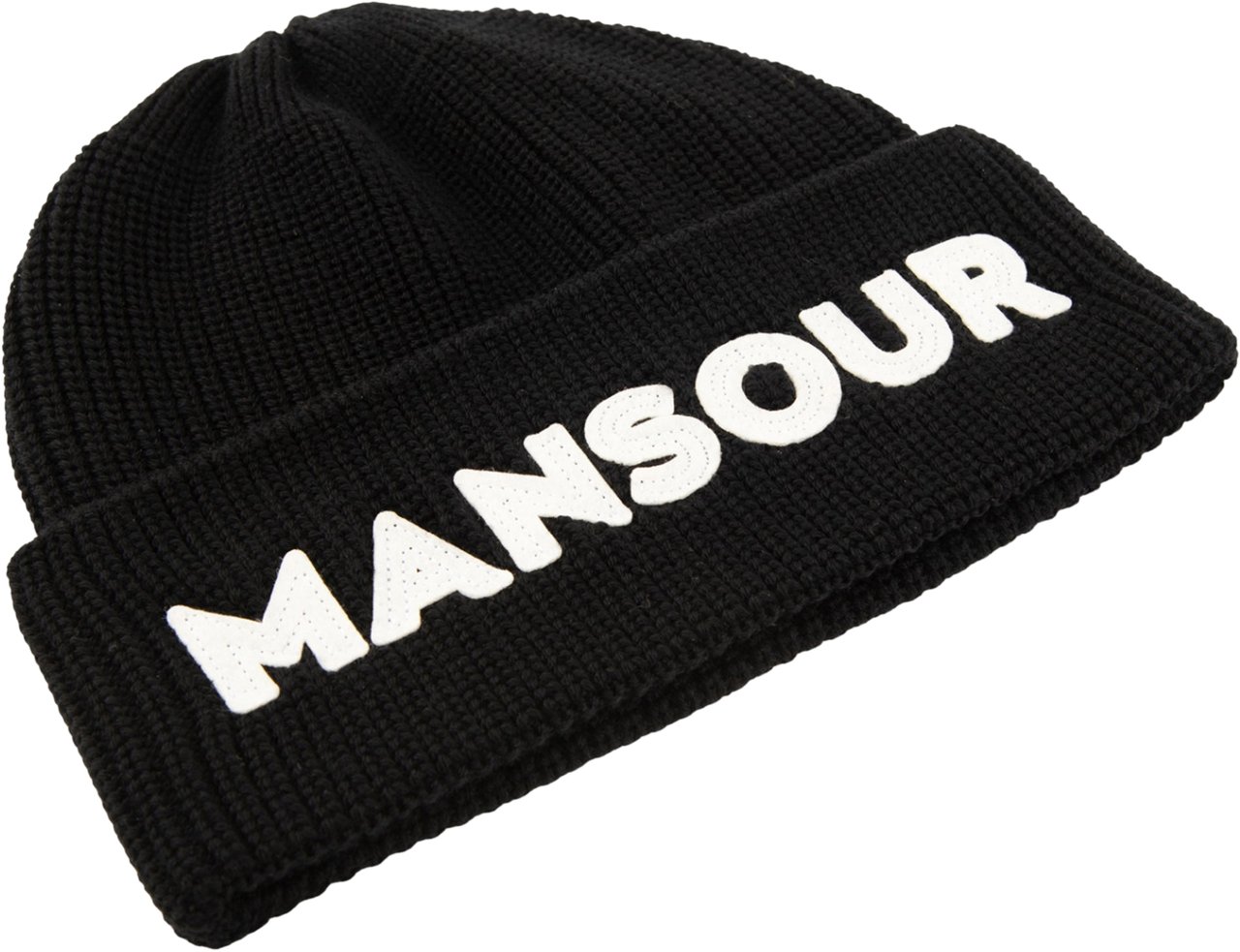 Mansour Patch beanie Zwart