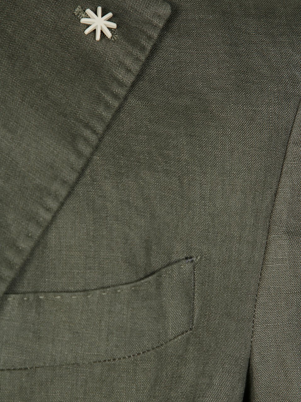 Manuel Ritz Muted Olive Linen Like Tailored Suit Grijs