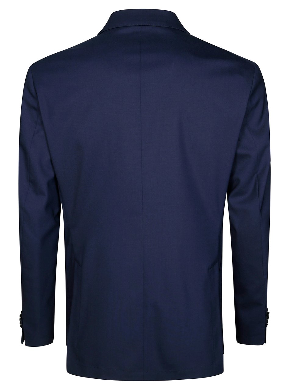 Manuel Ritz Deep Navy Double Breasted Wool Suit Zwart
