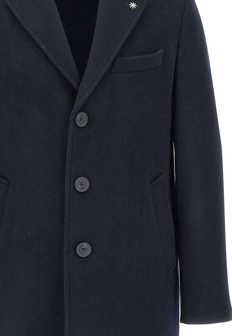 Manuel Ritz Coats Blue Navy