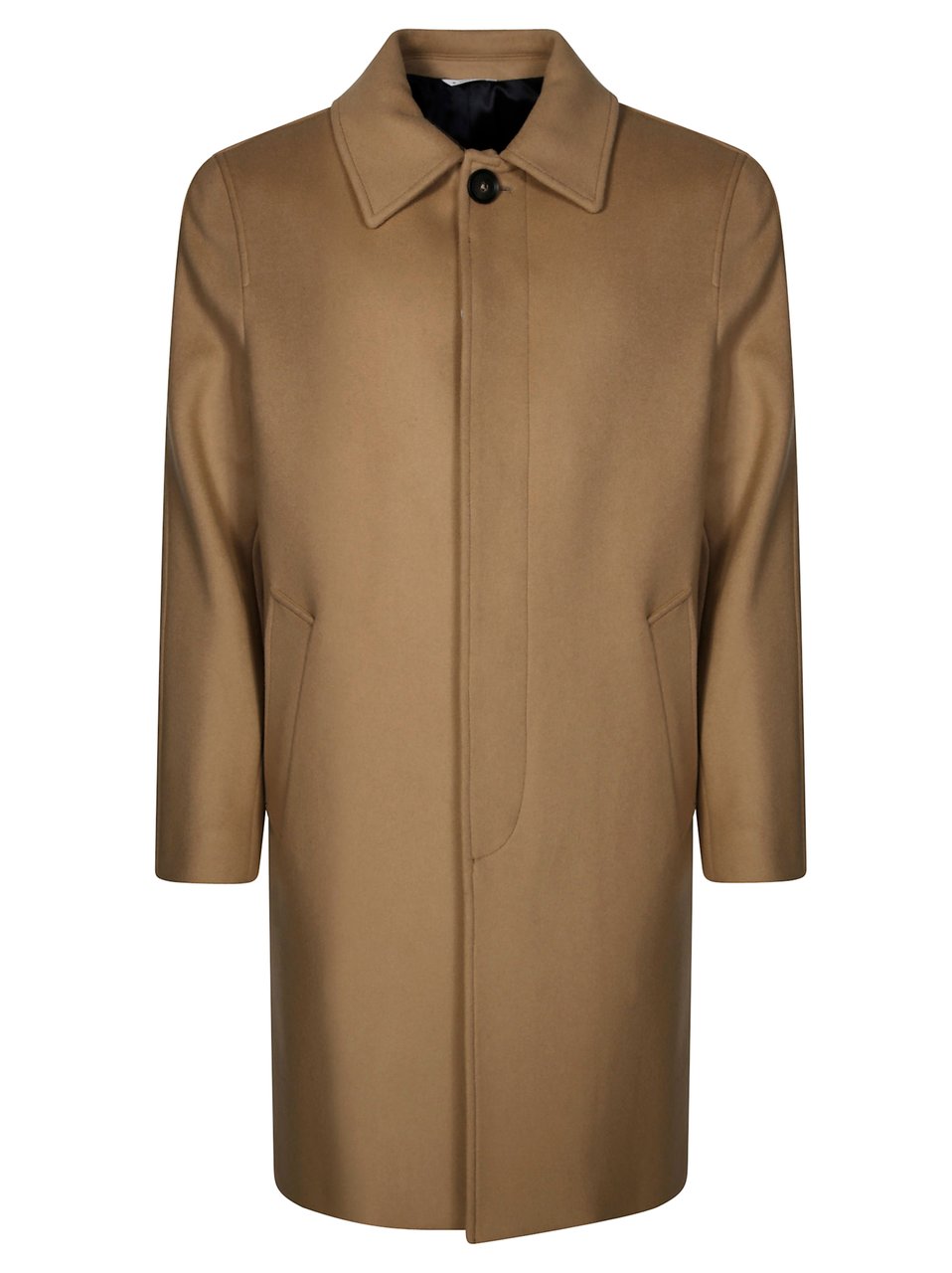 Manuel Ritz Mid-Length Coat with Classic Collar Bruin