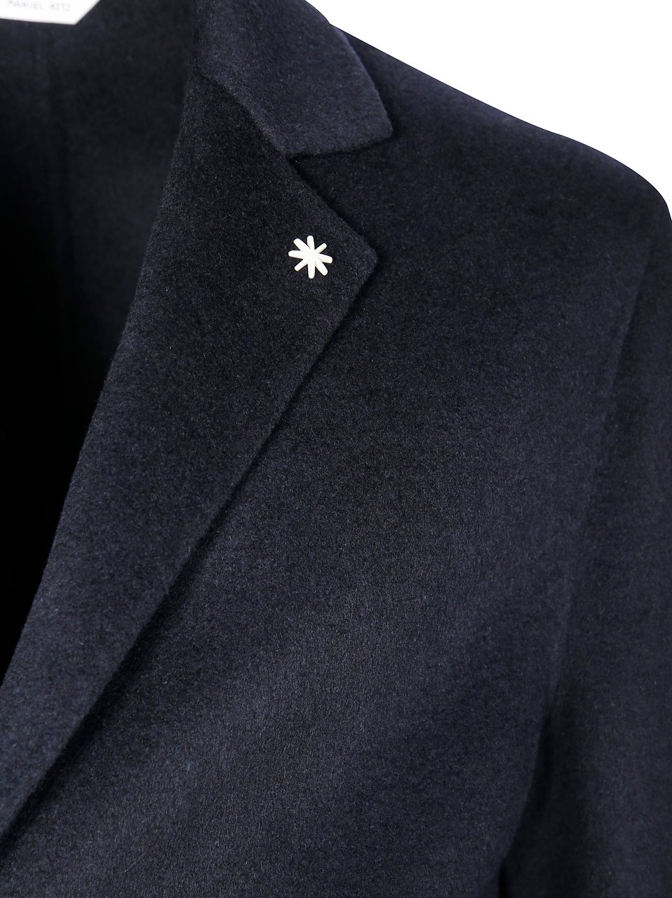 Manuel Ritz Double-Breasted Structured Jacket with Classic Collar Grijs