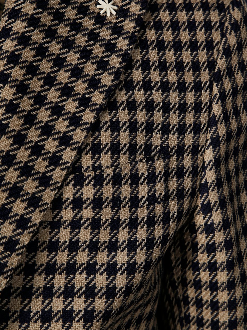 Manuel Ritz Monochrome Pied de Poule Tailored Jacket Grijs