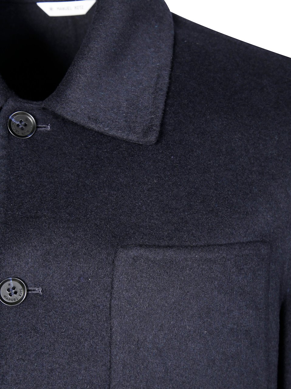 Manuel Ritz Double-Breasted Jacket with Structured Silhouette and Tailored Fit Grijs